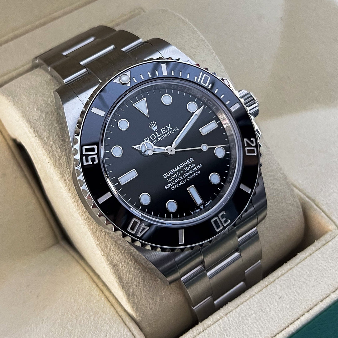 Rolex Submariner-NoDate 41mm Steel Black Dial Button Markers 2025 Ref m124060-0001 (#904)