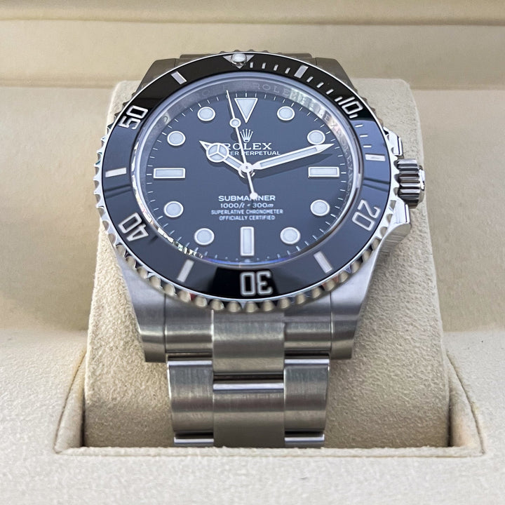 Rolex Submariner-NoDate 41mm Steel Black Dial Button Markers 2025 Ref m124060-0001 (#904)
