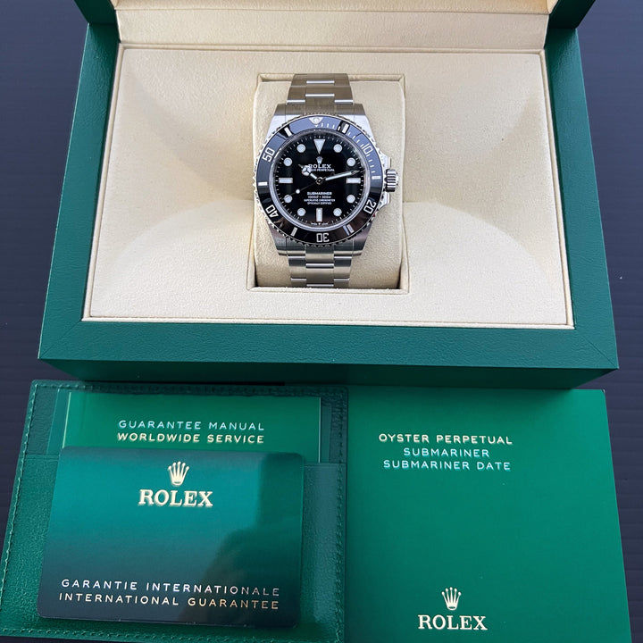 Rolex Submariner-NoDate 41mm Steel Black Dial Button Markers 2025 Ref m124060-0001 (#904)