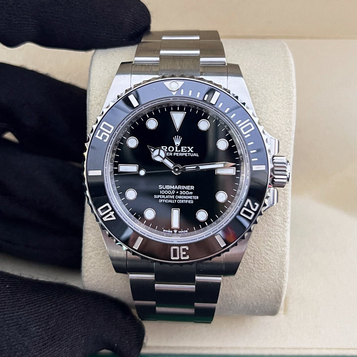 Rolex Submariner-NoDate 41mm Steel Black Dial Button Markers 2025 Ref m124060-0001 (#904)