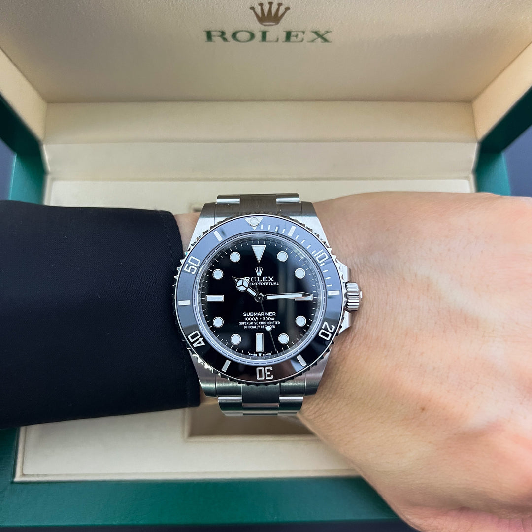 Rolex Submariner-NoDate 41mm Steel Black Dial Button Markers 2025 Ref m124060-0001 (#904)