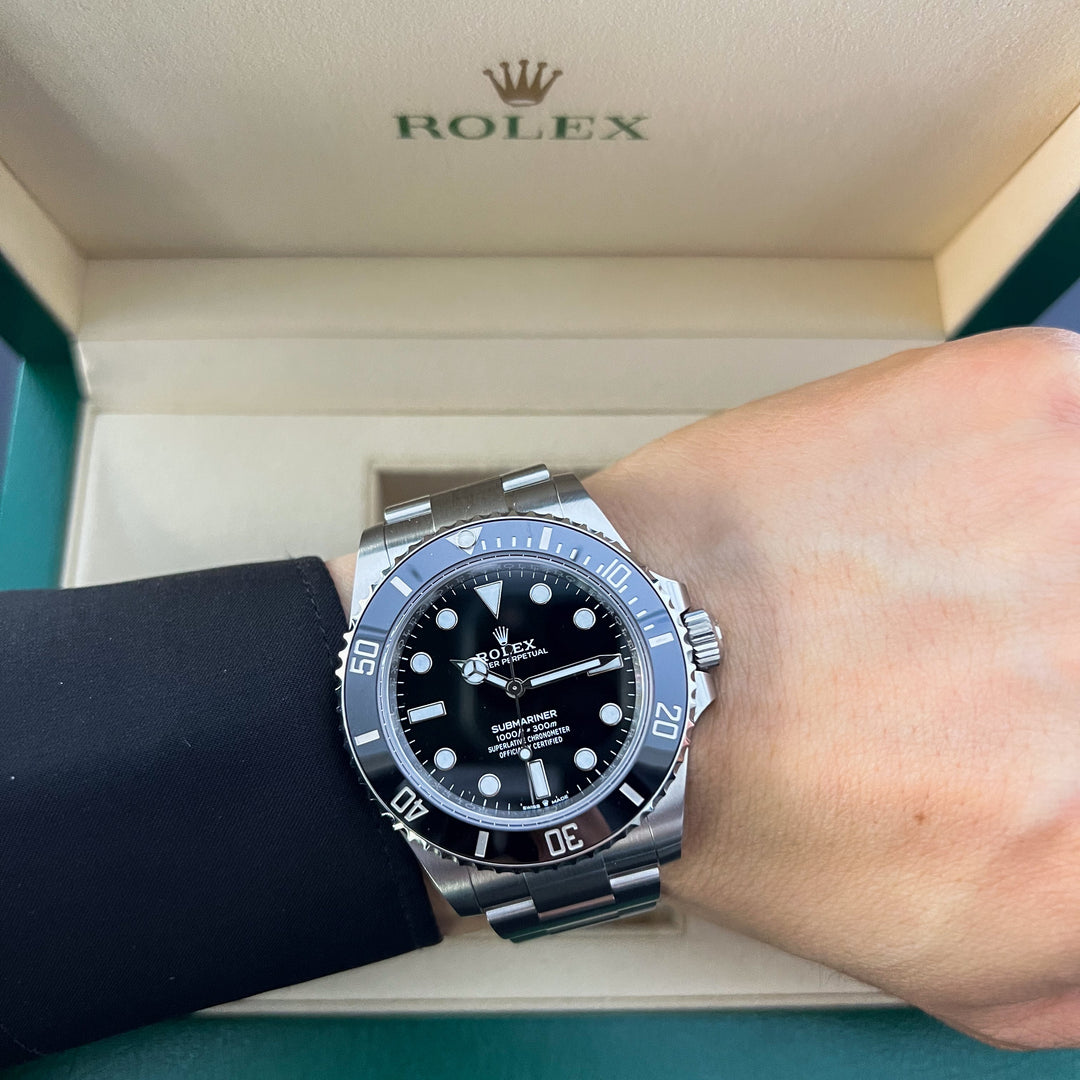 Rolex Submariner-NoDate 41mm Steel Black Dial Button Markers 2025 Ref m124060-0001 (#904)