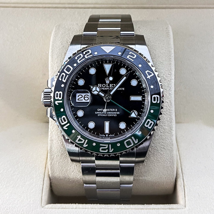 Rolex GMT-Master II 40mm 'Sprite' Steel Black Dial Button Markers 2025 Ref m126720vtnr-0001 (#902)