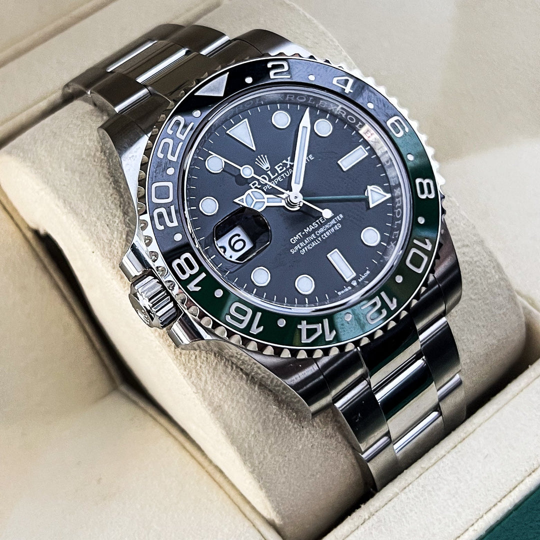 Rolex GMT-Master II 40mm 'Sprite' Steel Black Dial Button Markers 2025 Ref m126720vtnr-0001 (#902)