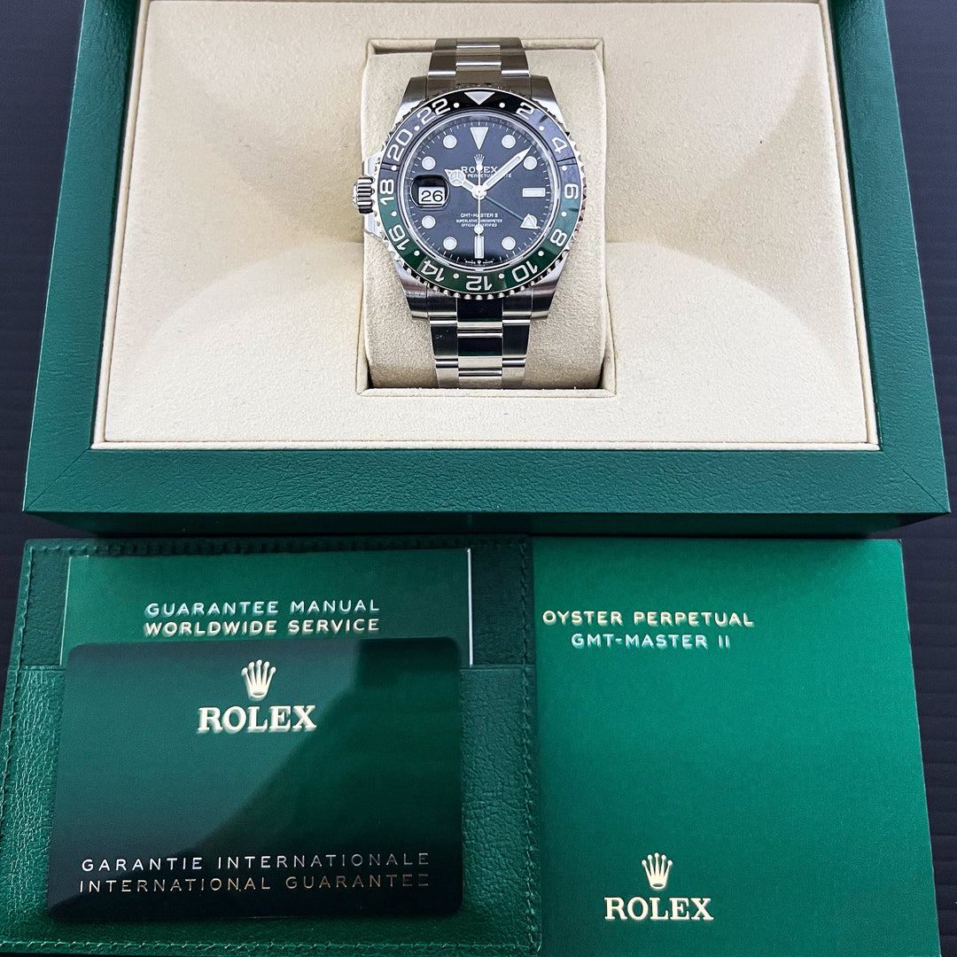 Rolex GMT-Master II 40mm 'Sprite' Steel Black Dial Button Markers 2025 Ref m126720vtnr-0001 (#902)