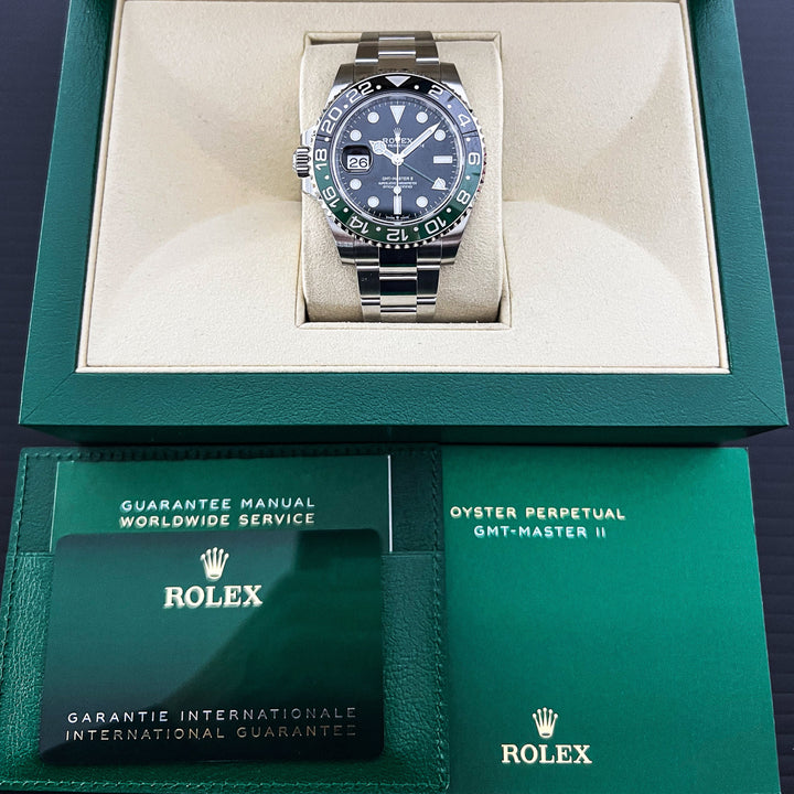 Rolex GMT-Master II 40mm 'Sprite' Steel Black Dial Button Markers 2025 Ref m126720vtnr-0001 (#902)