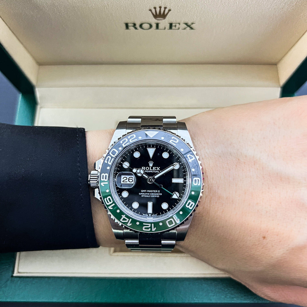 Rolex GMT-Master II 40mm 'Sprite' Steel Black Dial Button Markers 2025 Ref m126720vtnr-0001 (#902)