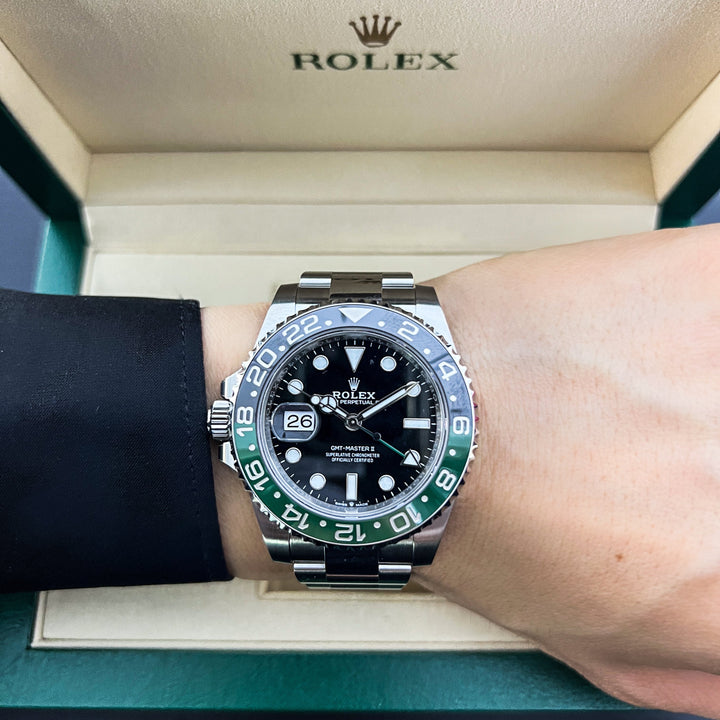 Rolex GMT-Master II 40mm 'Sprite' Steel Black Dial Button Markers 2025 Ref m126720vtnr-0001 (#902)