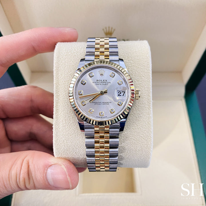 Rolex Datejust31 31mm Steel/YG Silver Dial Diamond Markers 2024 Ref m278273-0020 (#875)