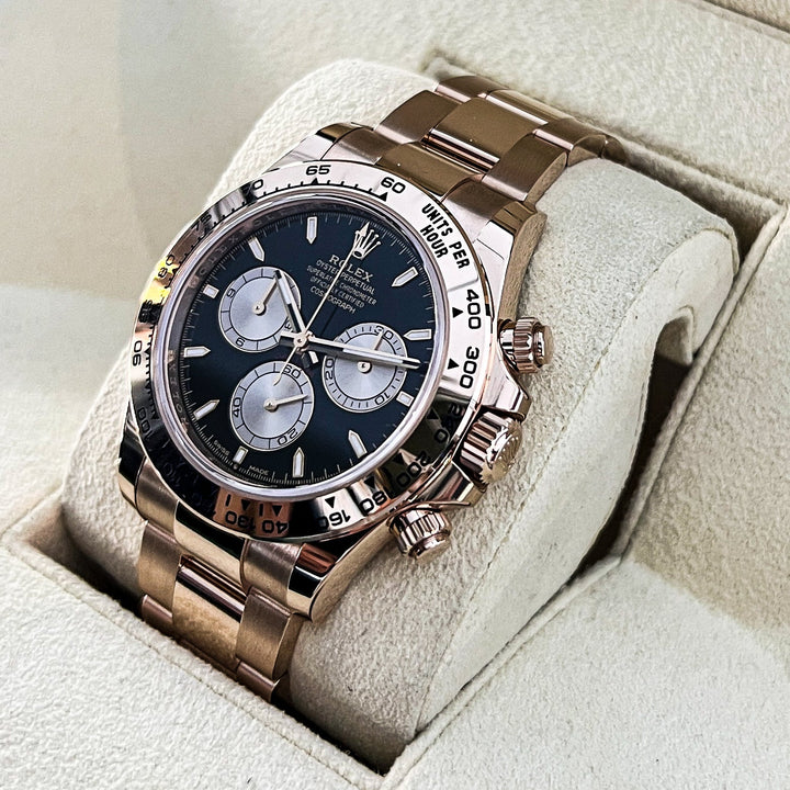 Rolex Cosmograph Daytona 40mm RG Black Dial Stick Markers 2025 Ref m126505-0001 (#895)