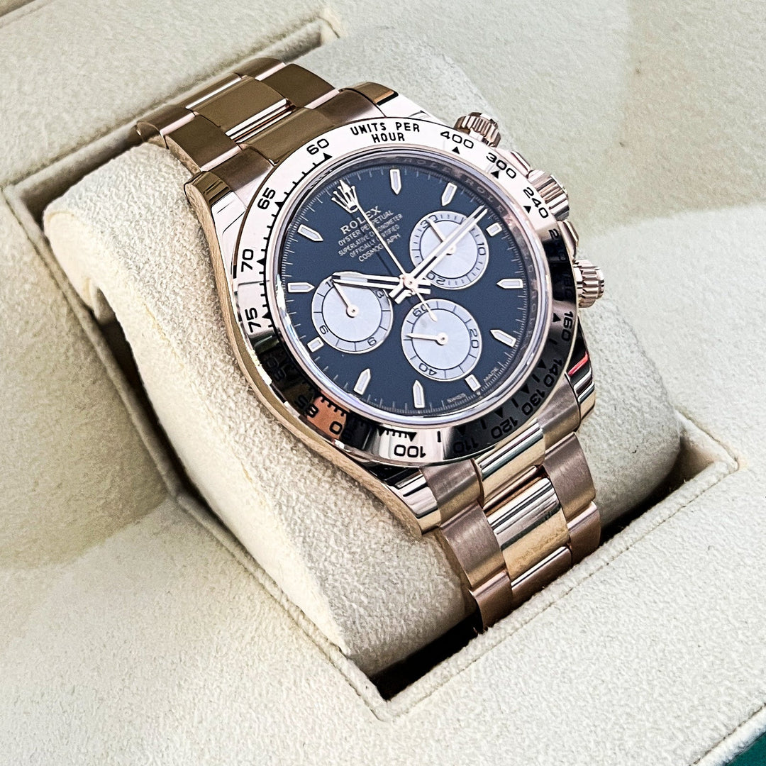 Rolex Cosmograph Daytona 40mm RG Black Dial Stick Markers 2025 Ref m126505-0001 (#895)