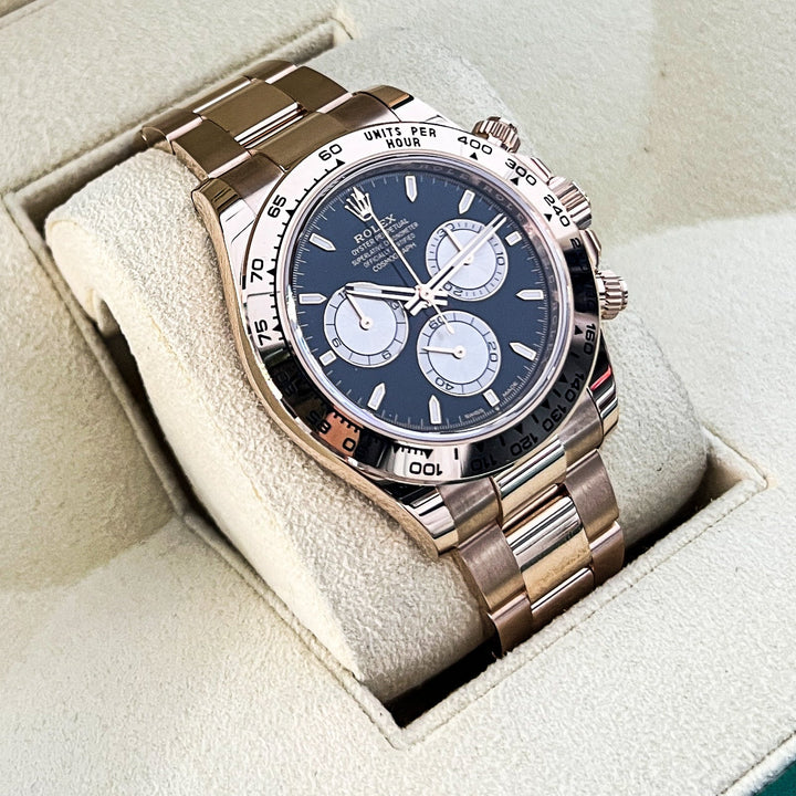 Rolex Cosmograph Daytona 40mm RG Black Dial Stick Markers 2025 Ref m126505-0001 (#895)