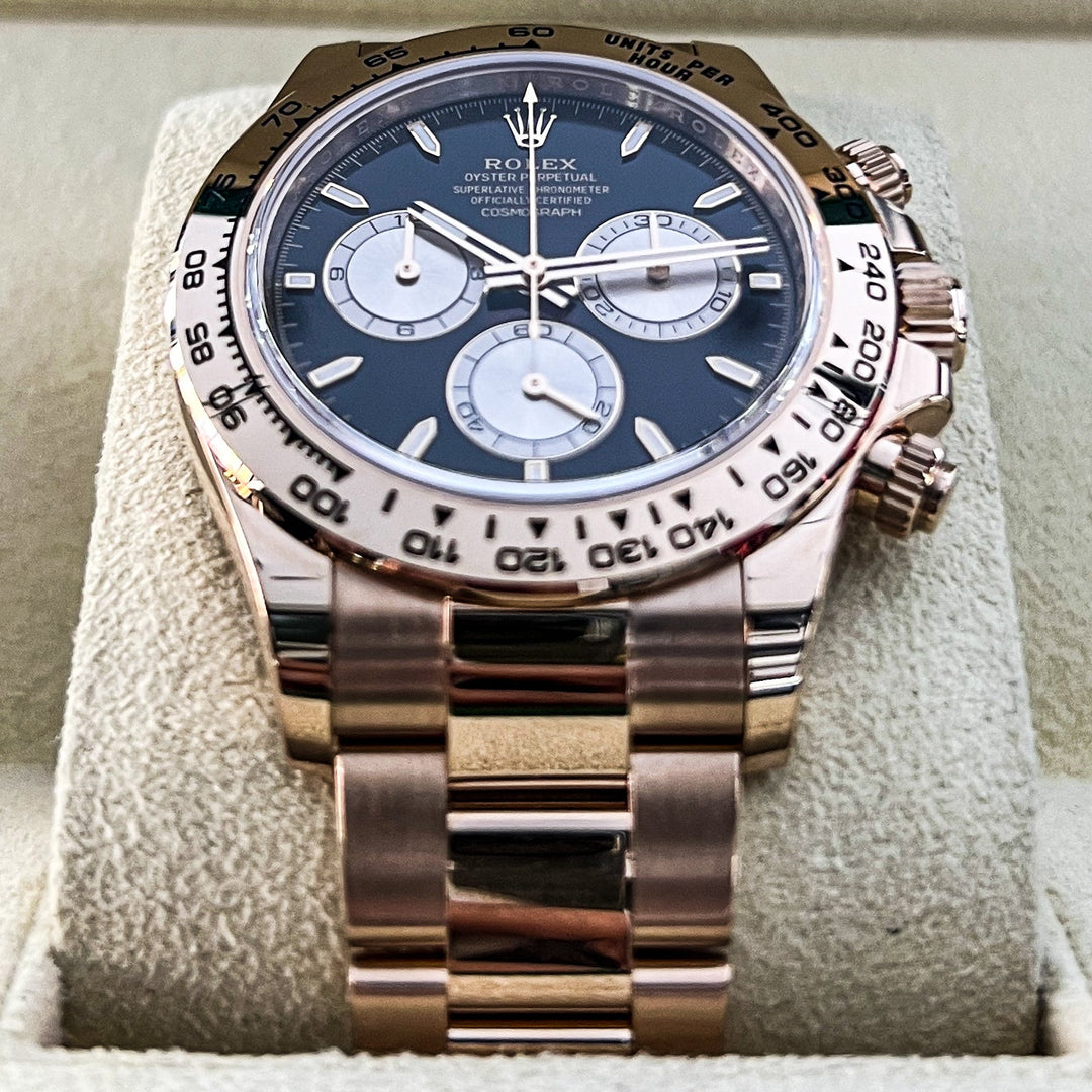 Rolex Cosmograph Daytona 40mm RG Black Dial Stick Markers 2025 Ref m126505-0001 (#895)