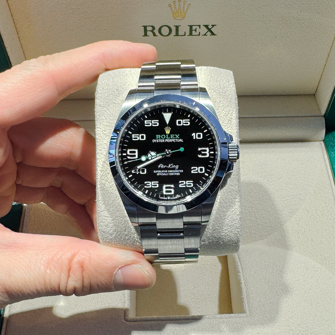 Rolex Air King 40mm Steel Black Dial Numeral Markers 2023 Ref m126900-0001 (#557)