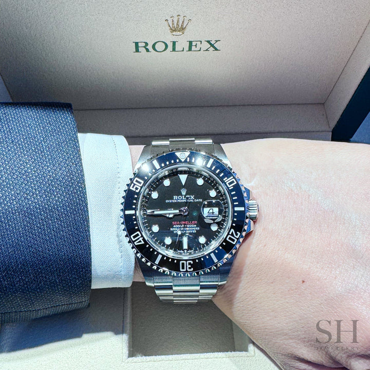 Rolex Sea-Dweller 43mm Steel Black Dial Button Markers 2024 Ref m126600-0002 (#753)