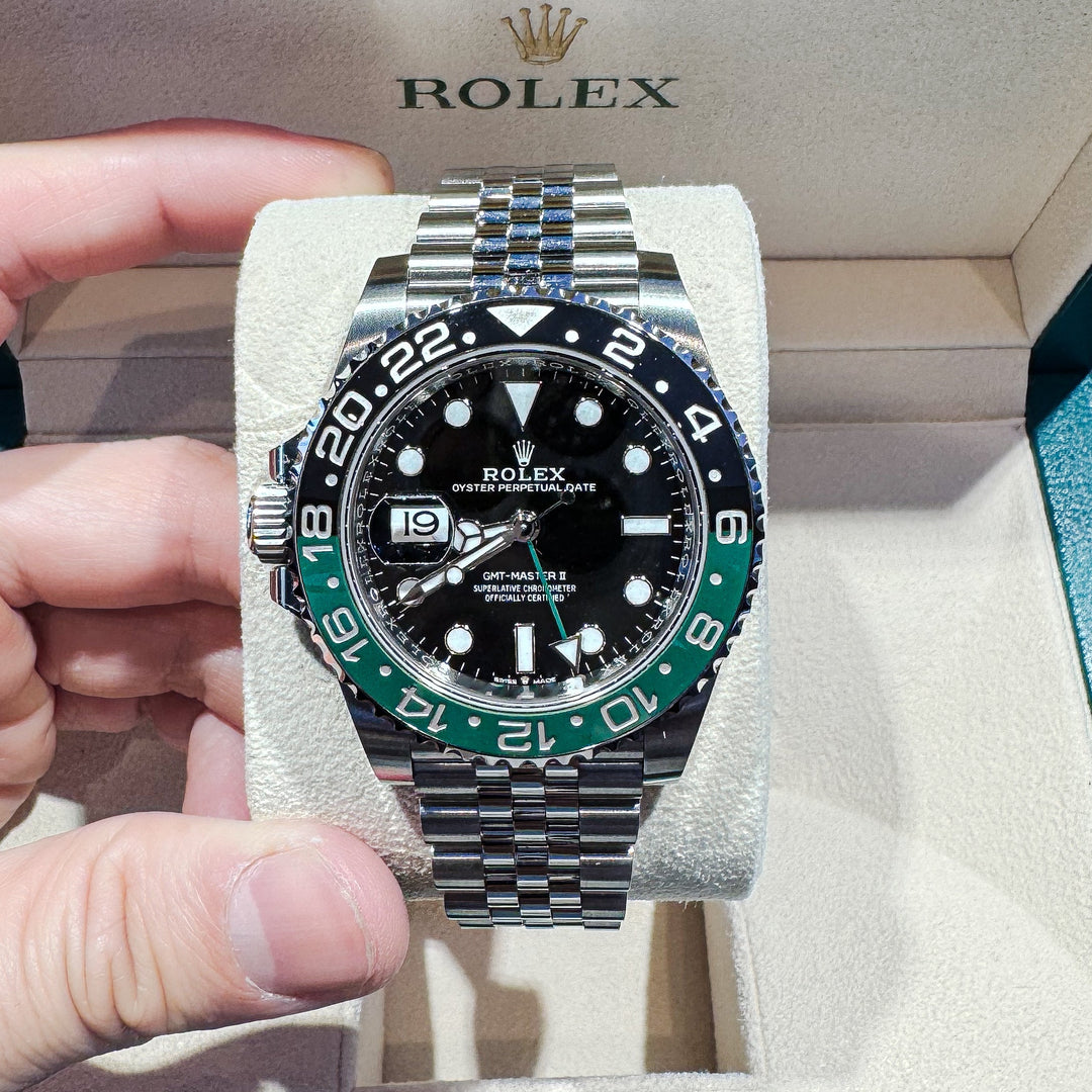 Rolex GMT-Master II 40mm 'Sprite' Steel Black Dial Button Markers 2024 Ref m126720vtnr-0002 (#881)