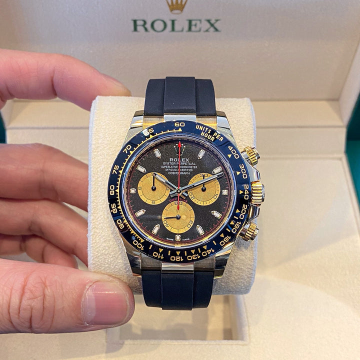 Rolex Cosmograph Daytona 40mm 'Paul Newman' YG Black Dial Stick Markers 2023 Ref 116518ln (#539)