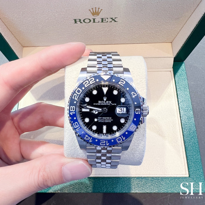 Rolex GMT-Master II 40mm 'Batgirl' Steel Black Dial Button Markers 2025 Ref m126710blnr-0002 (#898)