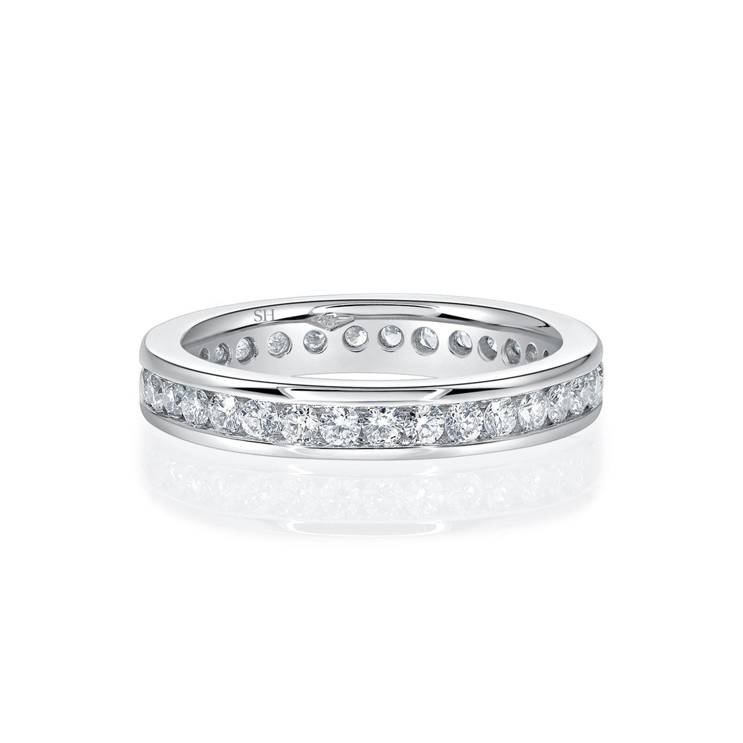 Channel-Set Eternity Medium Width Women’s Wedding Band (3.4mm) - W0495