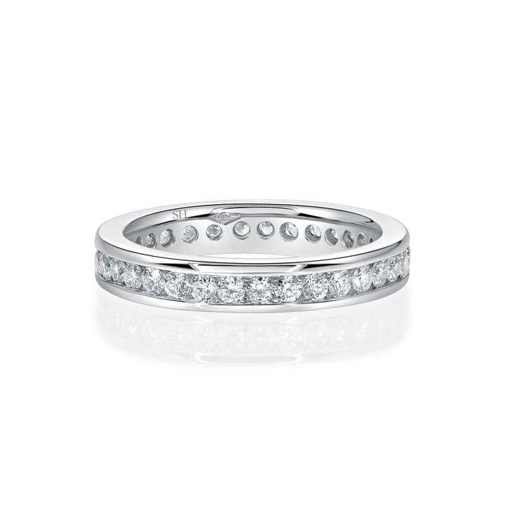 Channel-Set Eternity Medium Width Women’s Wedding Band (3.4mm) - W0495
