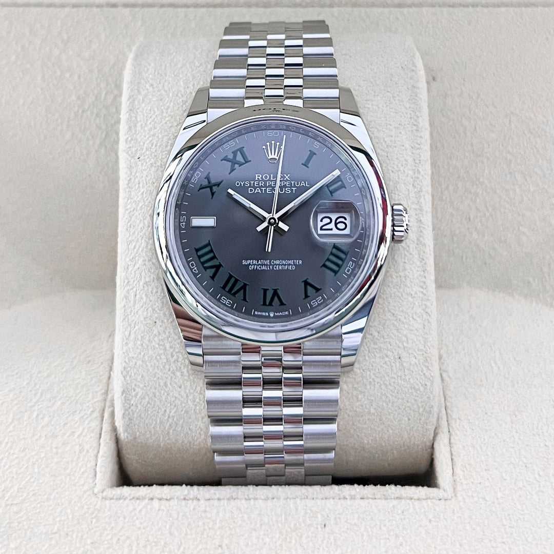 Rolex Datejust36 36mm Steel Slate Dial Numeral Markers 2025 Ref m126200-0017 (#891)