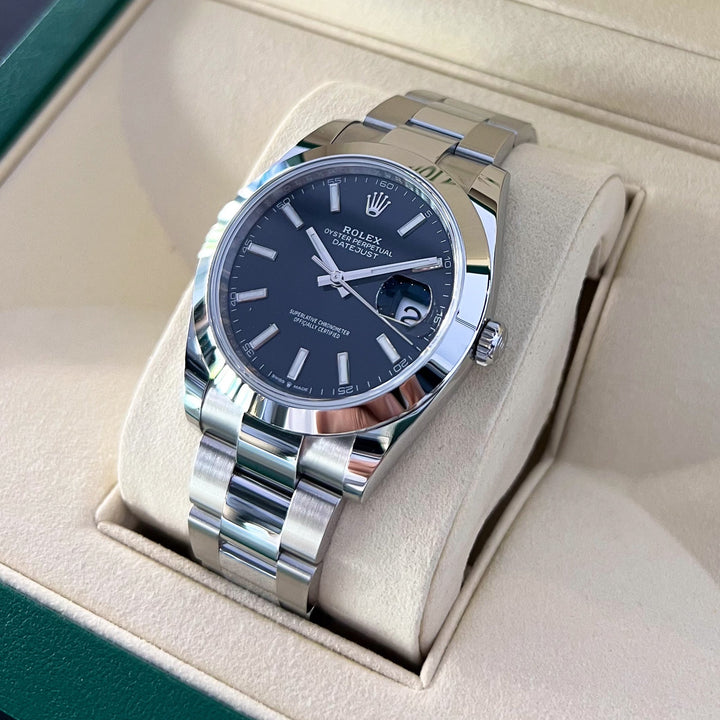 Rolex Datejust41 41mm Steel Black Dial Stick Markers 2024