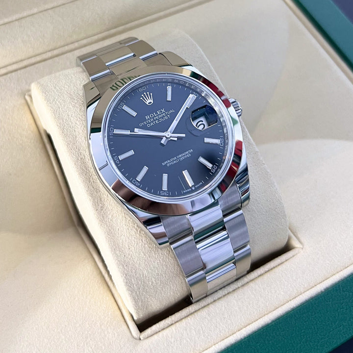 Rolex Datejust41 41mm Steel Black Dial Stick Markers 2024