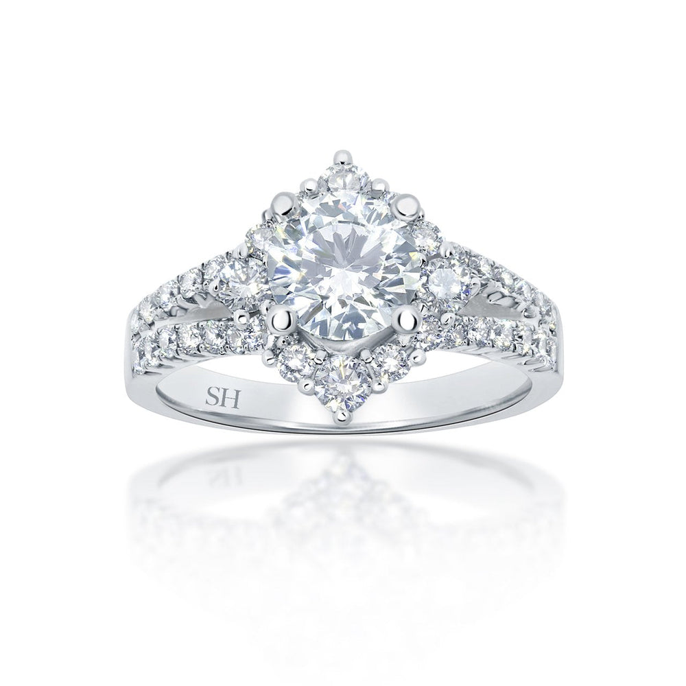 Pictured with 1.01ct diamond|option:Carats=1.0 carat|thumb_caption:1 caratPictured with 1.01ct diamond|option:Carats=1.00 carat|thumb_caption:1 carat|thumb_group:1