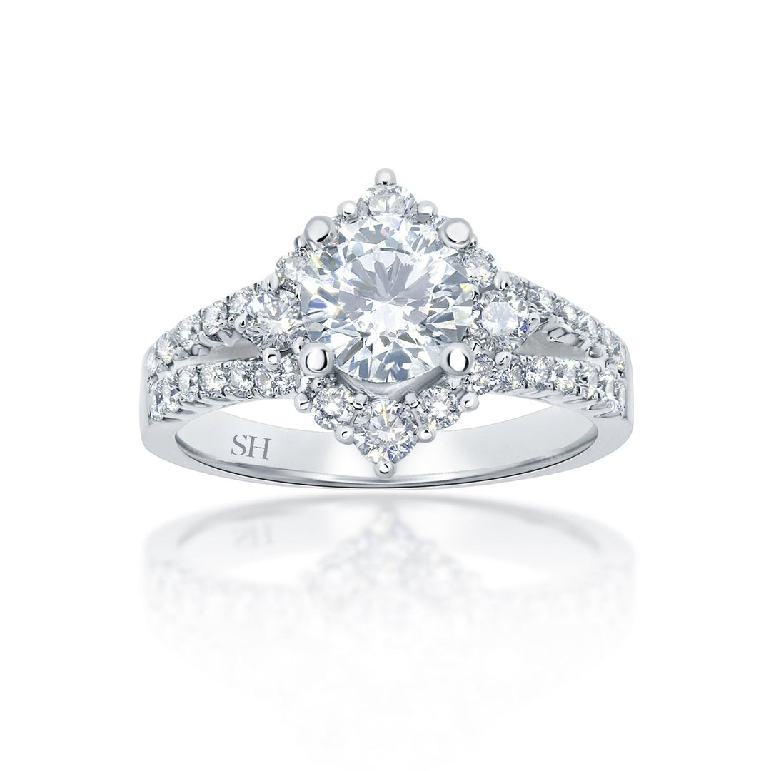 Pictured with 1.01ct diamond|option:Carats=1.0 carat|thumb_caption:1 caratPictured with 1.01ct diamond|option:Carats=1.00 carat|thumb_caption:1 carat|thumb_group:1