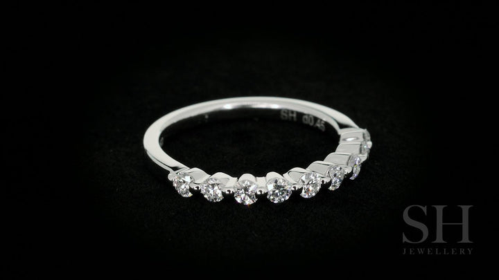 Women’s Floating Diamond Wedding Band (2.3mm) - W0172