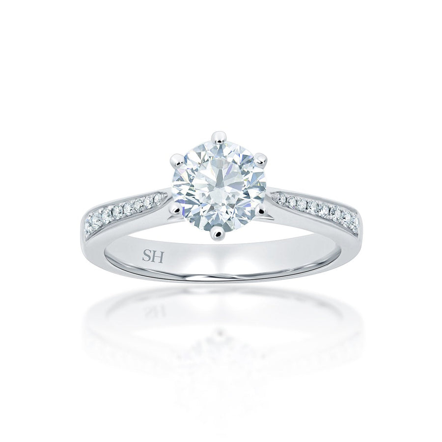 Pictured with 1.09ct centre diamond.|thumb_caption:1 carat|thumb_group:1