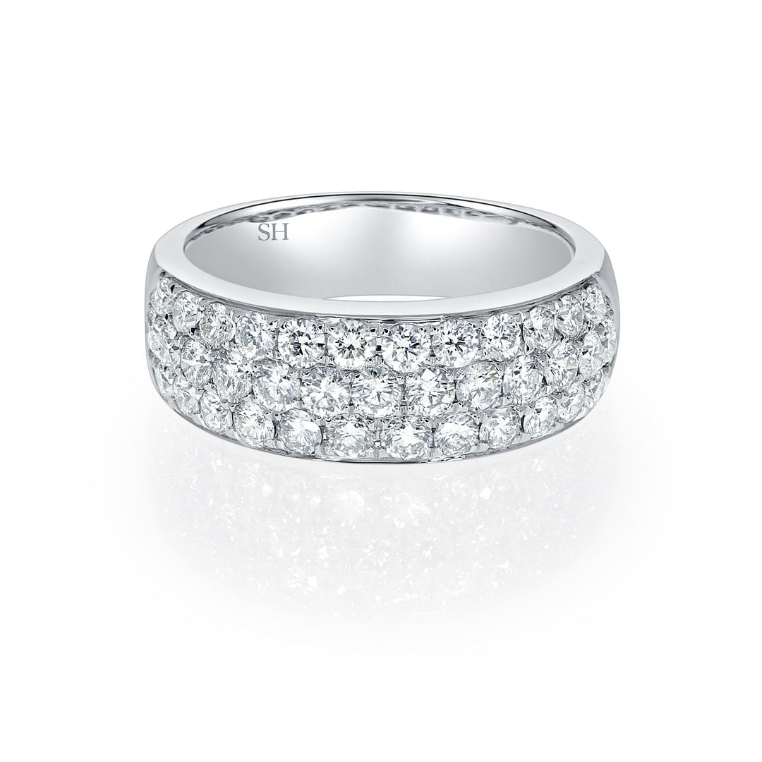 Diamond Pave Orb Ring - W0447