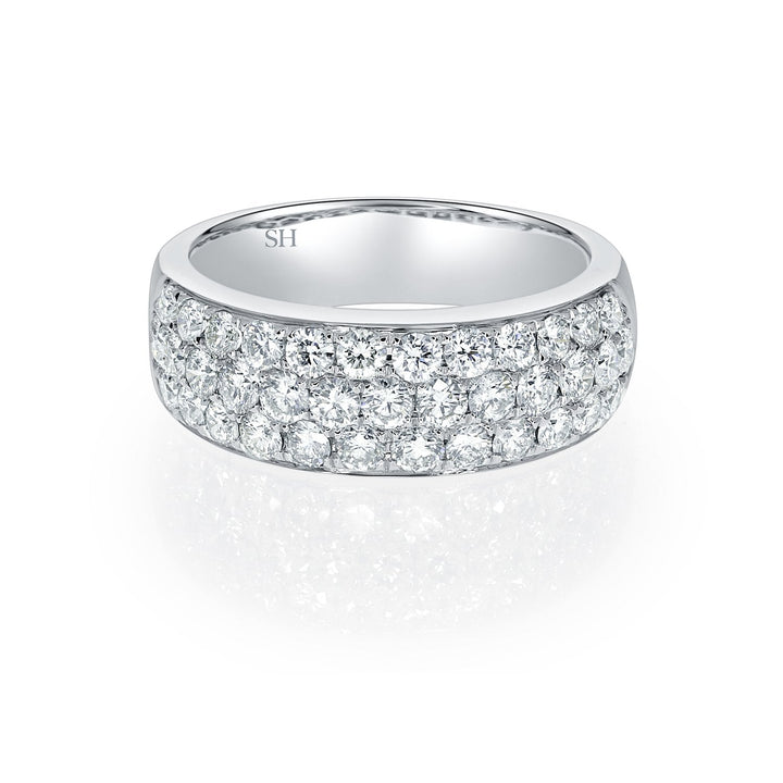 Diamond Pave Orb Ring - W0447
