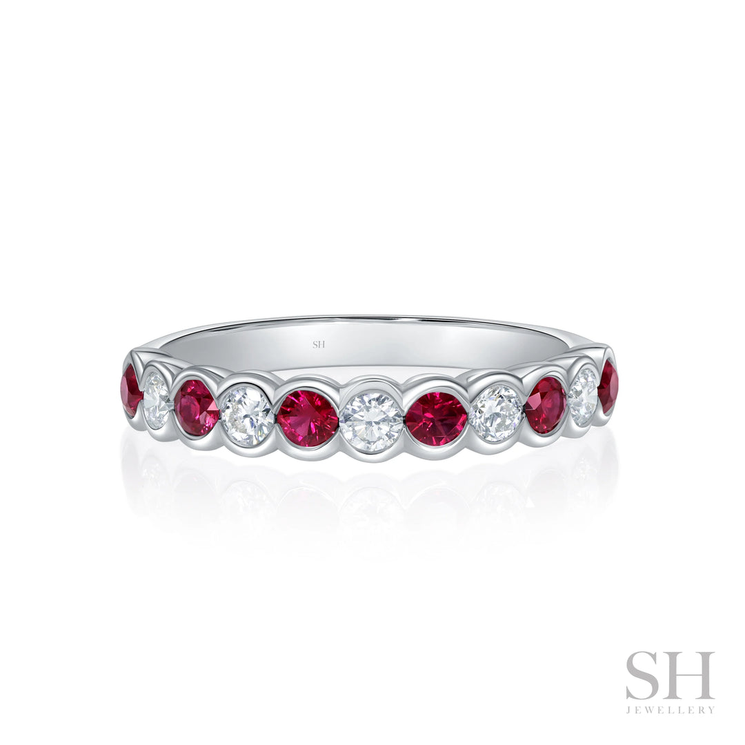 Flow Ruby and Diamond Ring (3.1mm) - W0993