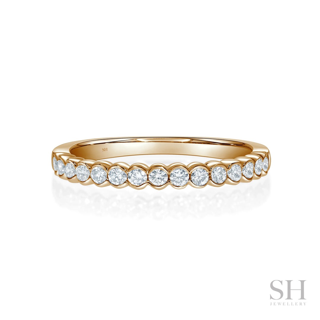 Half Bezel Diamond Band (2.3mm) - W1024