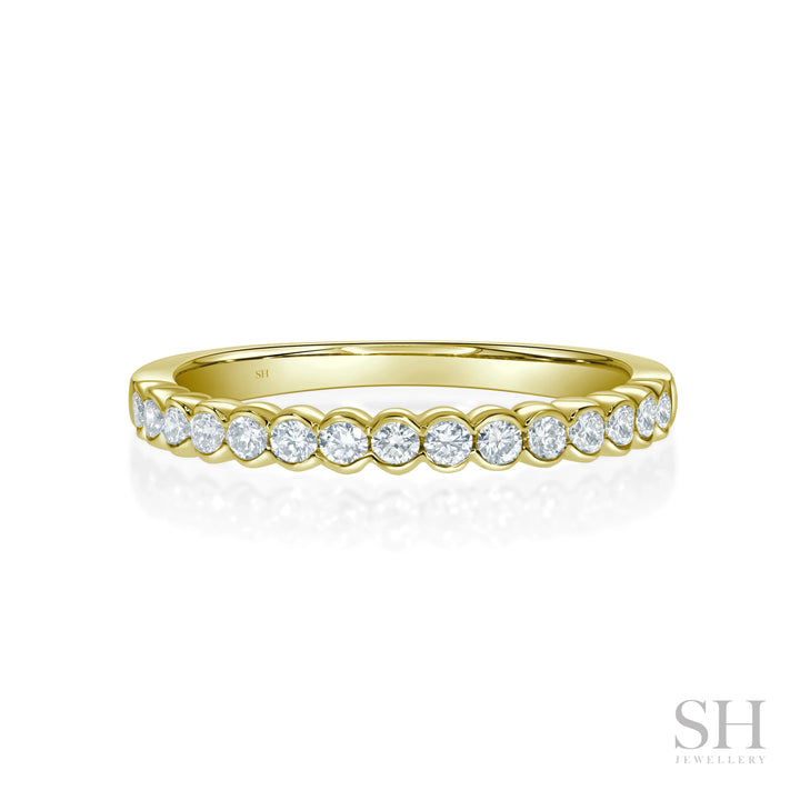 Half Bezel Diamond Band (2.3mm) - W1024