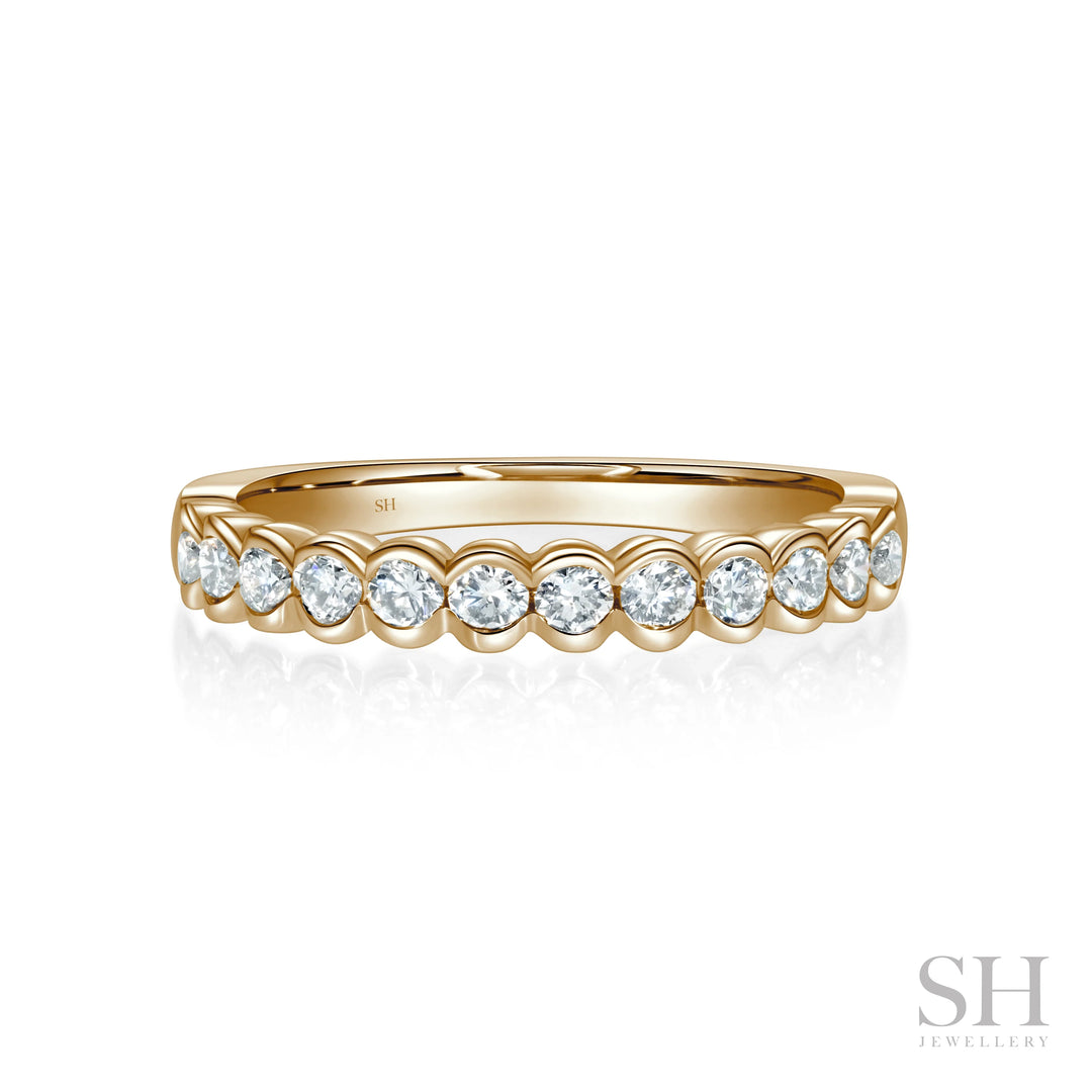 Half Bezel Diamond Band (3mm) - W1025