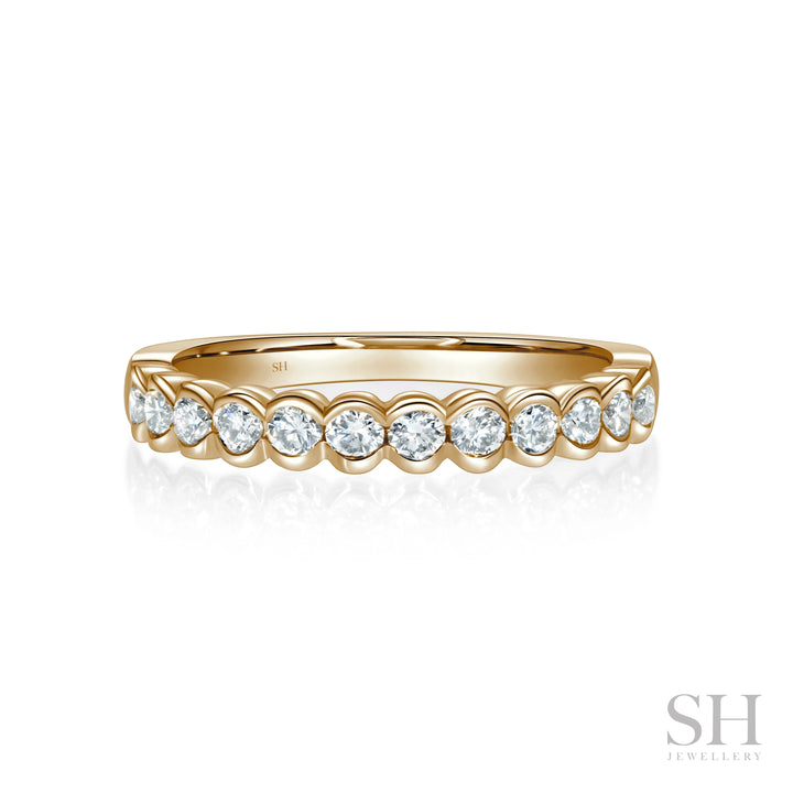 Half Bezel Diamond Band (3mm) - W1025