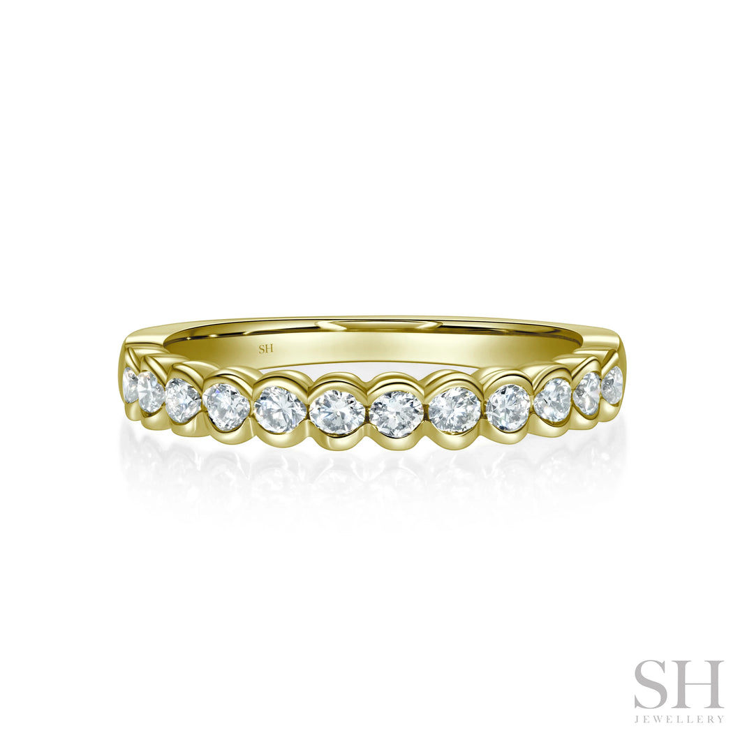 Half Bezel Diamond Band (3mm) - W1025