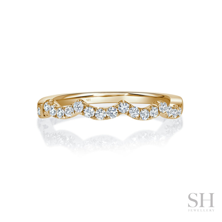 Ripple Pavé Diamond Band (1.6mm) - W1038