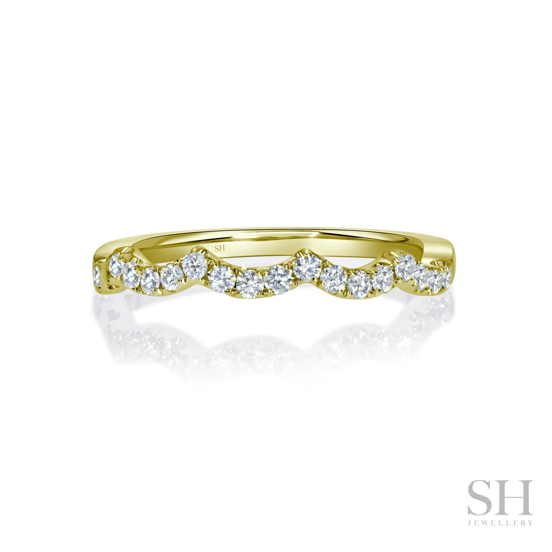 Ripple Pavé Diamond Band (1.6mm) - W1038