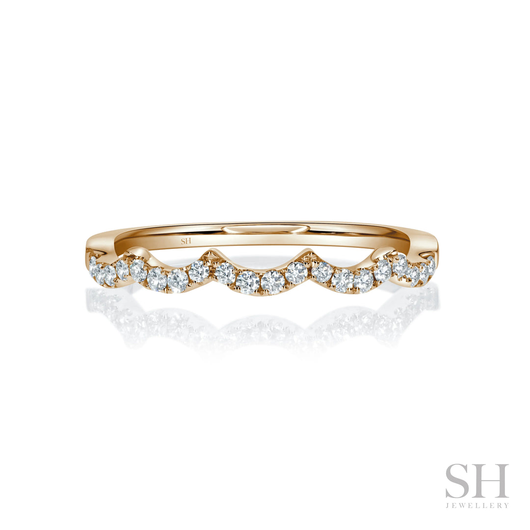 Ripple Pavé Diamond Band (1.4mm) - W1040