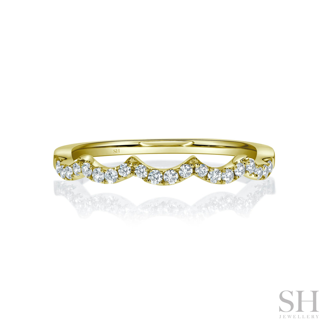 Ripple Pavé Diamond Band (1.4mm) - W1040