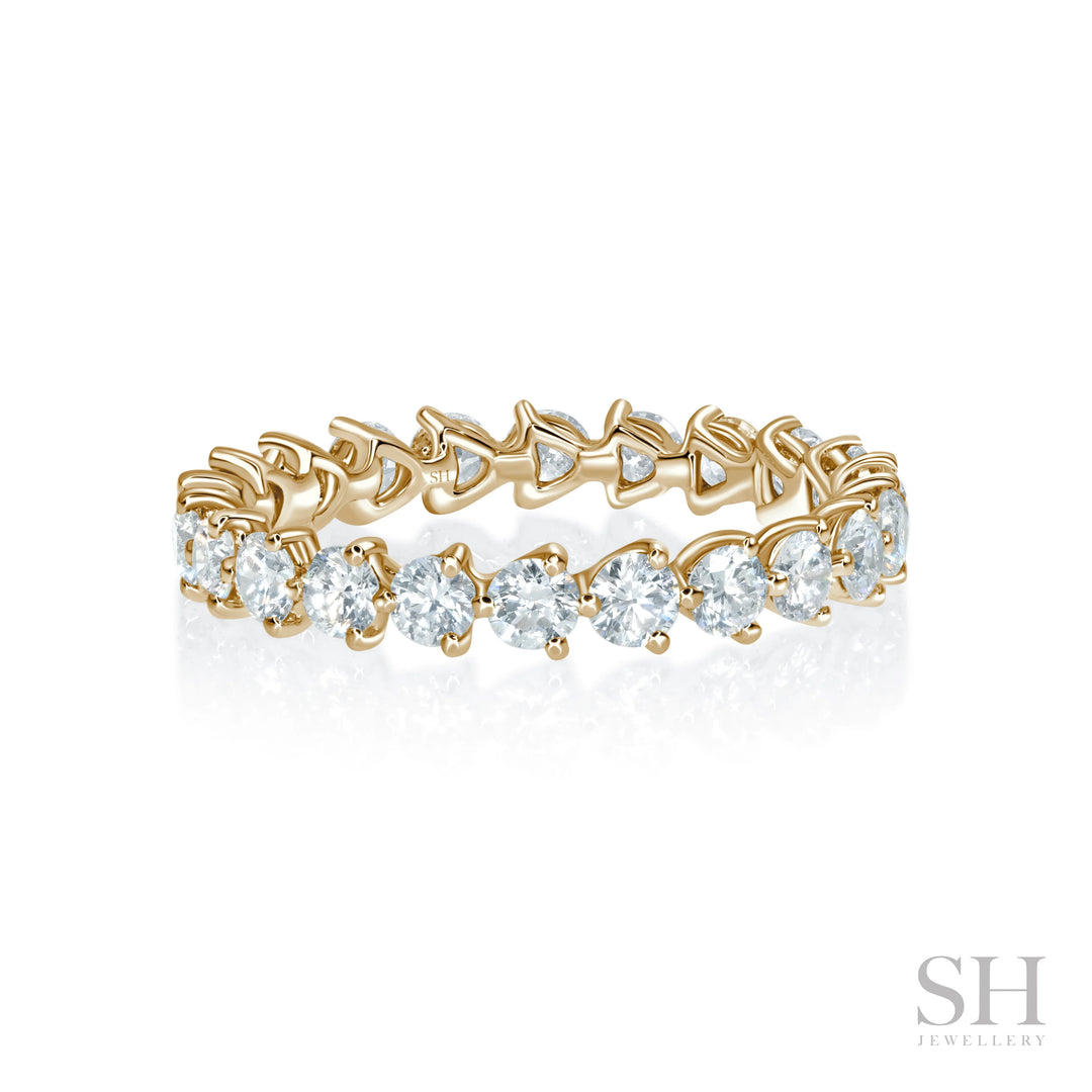 3-Claw Diamond Orbit Eternity Band (3.2mm) - W1042