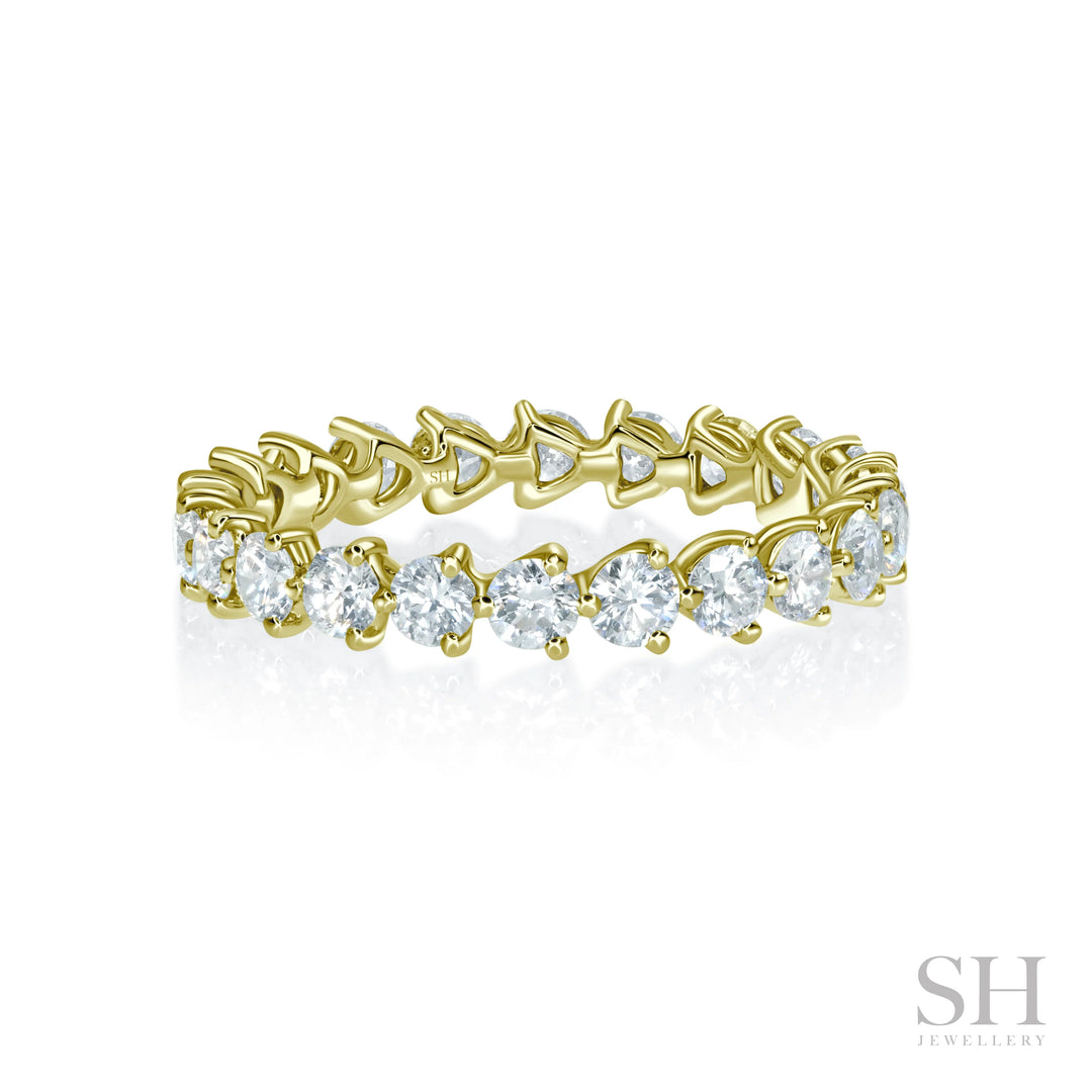 3-Claw Diamond Orbit Eternity Band (3.2mm) - W1042