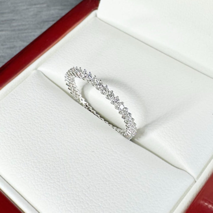 3-Claw Diamond Orbit Eternity Band (1.9mm) - W1047