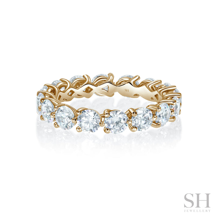 3-Claw Orbit Eternity Diamond Band (3.7mm) - W1060