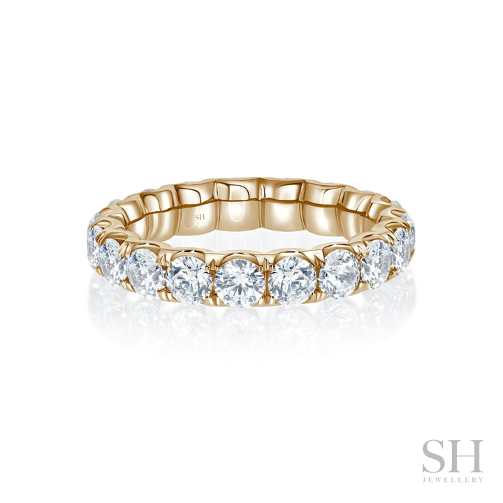 Wider Scalloped Women’s Diamond Eternity Band (3.6mm) - W1062