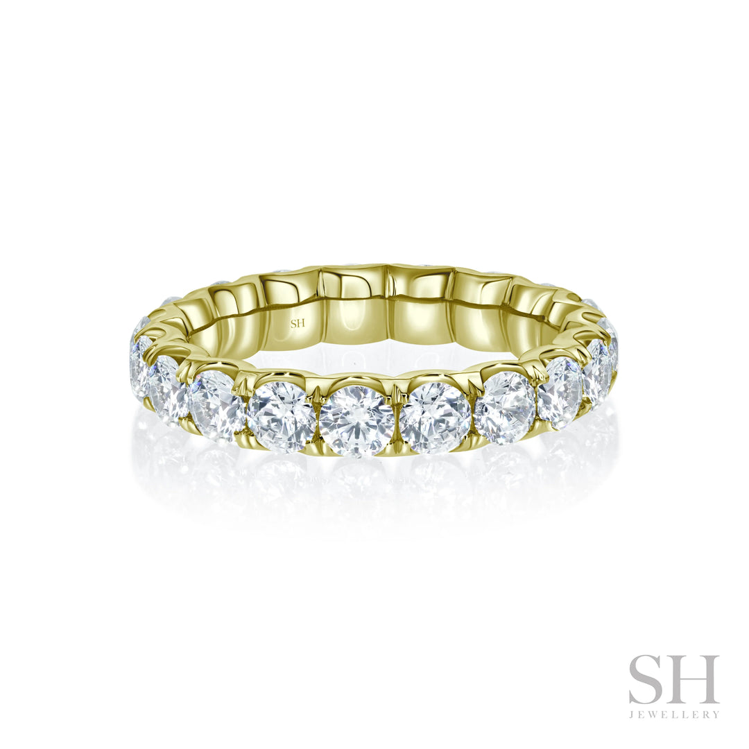 Wider Scalloped Women’s Diamond Eternity Band (3.6mm) - W1062