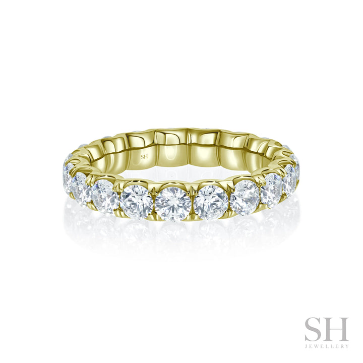 Wider Scalloped Women’s Diamond Eternity Band (3.6mm) - W1062